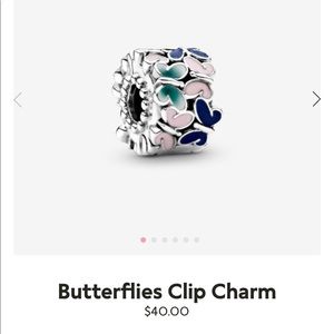Pandora clip butterfly